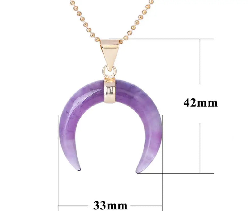 Pendentif am?thyste lune