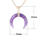 Pendentif am?thyste lune