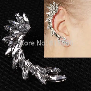 Crystal Punk Clip Earrings For Women 20pcs/lot