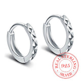 925 Sterling Silver Stud Earrings For Women Brincos