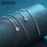 Pendientes de plata de ley 925 con borla para mujer