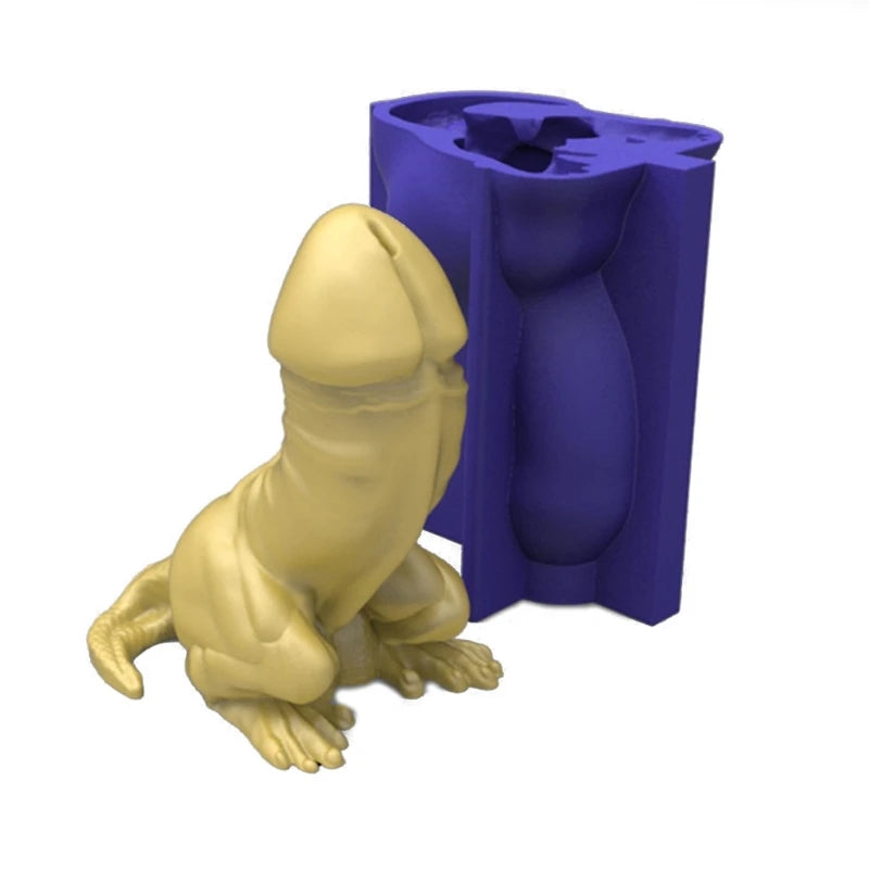 Dinosaur Body Shape Candle Epoxy Resin Mold Silicone Mould
