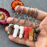 Gemstone Carved Phallus Pendant Healing Crystal Reiki Decor