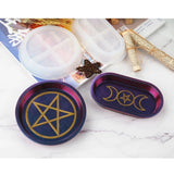 Triple Moon Goddess Plate Resin Mold Tools DropShip