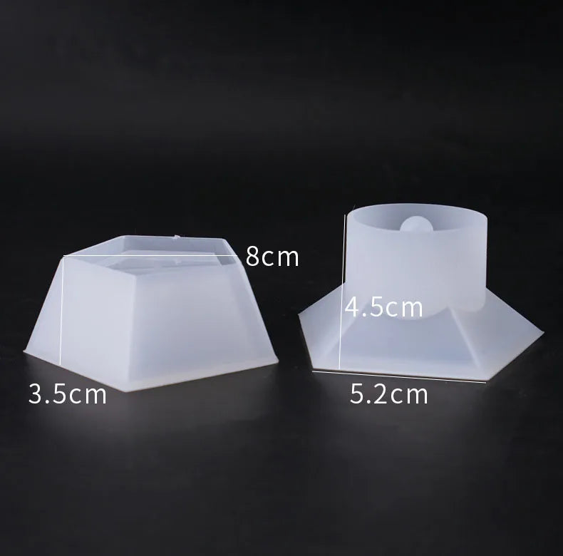 Pentagon Hexagon Storage Box Silicone Mold for Jewelry Making
