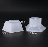 Pentagon Hexagon Storage Box Silicone Mold for Jewelry Making
