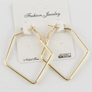 Pentagon Metal Earrings for Women