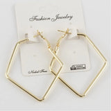 Pentagon Metal Earrings for Women