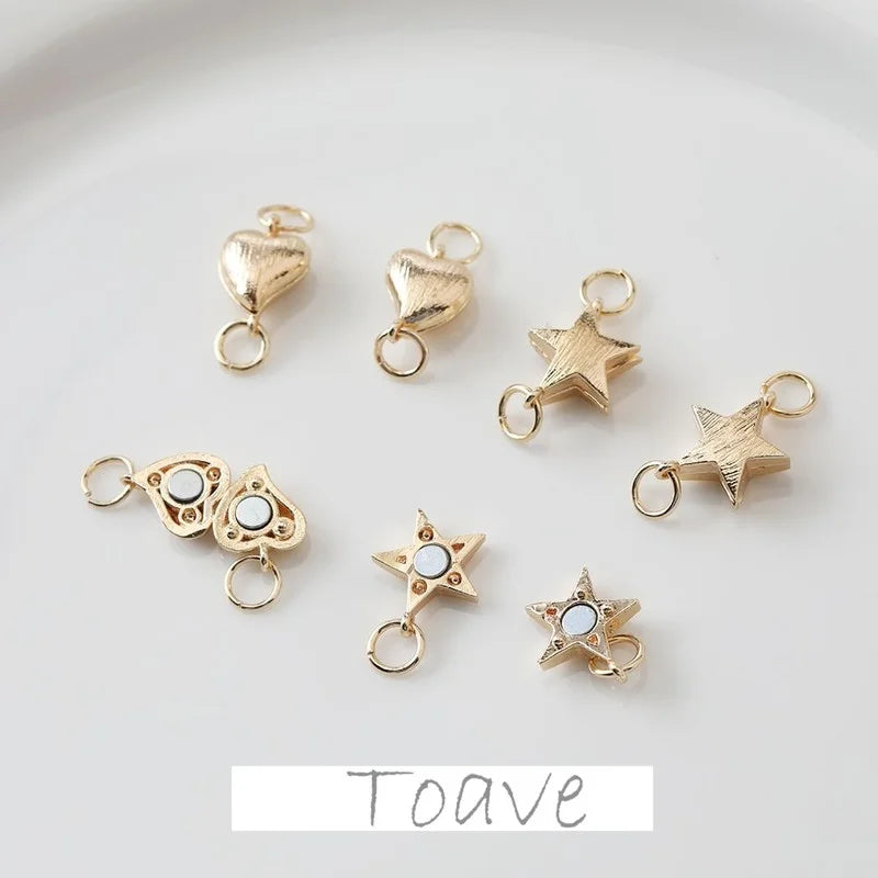Pentagram Love Magnet Suction Buckle DIY Bracelet Necklace Link