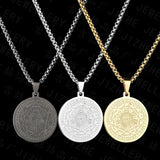 Seven Archangel Amulet Protection Necklace Stainless Steel