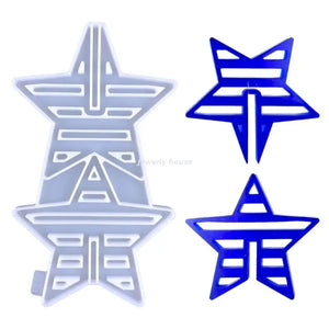 Star Silicone Coaster Molds for DIY Crafts