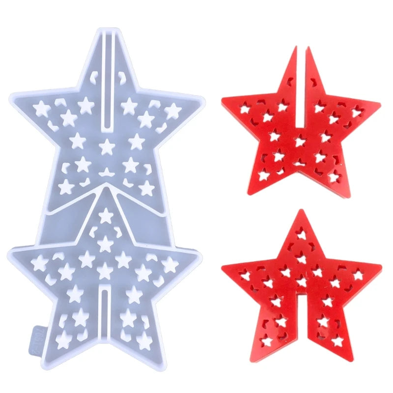 Star Silicone Coaster Molds for DIY Crafts