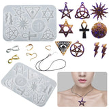 Pentagram Sun Flower Lightning Silicone Mold