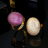 Pera Hot Pink CZ Zirconia Dubai Bridal Bands Ring R150