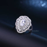 Heart Shape CZ Bridal Wedding Ring R038