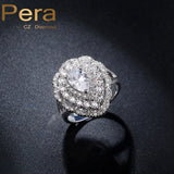 Heart Shape CZ Bridal Wedding Ring R038