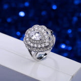Heart Shape CZ Bridal Wedding Ring R038