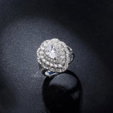 Heart Shape CZ Bridal Wedding Ring R038