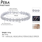 Rose Micro Pave CZ Tennis Bangle & Bracelet for Party B106