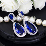 Pera CZ Water Drop Earrings Bridal Jewelry E633