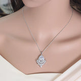 Pera Classic Marquise Cut Zirconia Crystal Big Bule Green Water Drop Neklaces