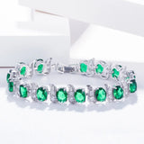Pera Natural Oval Cubic Zirconia Bracelet