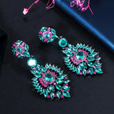 Pera Light CZ Water Drop Dangle Earrings for Female Bohemian Jewelry