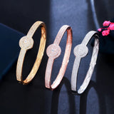 Pera CZ Pave Big Open Cuff Bangles for Women Indian Jewellery Z072