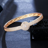 Pera CZ Pave Big Open Cuff Bangles for Women Indian Jewellery Z072