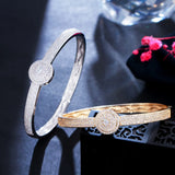 Pera CZ Pave Big Open Cuff Bangles for Women Indian Jewellery Z072