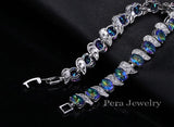 Pera CZ Jewelry Micro Pave Light Rhinestone Bracelet for Women