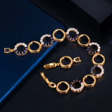 Multicolor CZ Tennis Bangle Bracelet for Women Party Jewelry