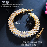 Pera Glitters CZ Wide Bangle Bracelet for Women