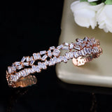 Adjustable Unisex Jewelry Cubic Zirconia Bangle & Bracelet B124