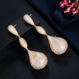 Hot Pink CZ Disco Ball Dangle Earrings for Women