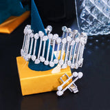 Pera CZ Link Chain Big Bracelet Bangle Wedding Jewelry
