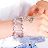 Pera CZ Link Chain Big Bracelet Bangle Wedding Jewelry