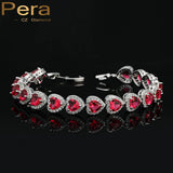 Romanric Heart Shape CZ Bangles & Bracelets For Women B068