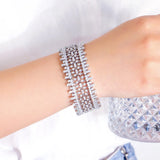 Pera CZ Statement Tennis Bracelet for Wedding B134