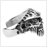 Punk 316L Stainless Steel Skeleton Skull Mens Boys Bracelet