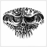Punk 316L Stainless Steel Skeleton Skull Mens Boys Bracelet