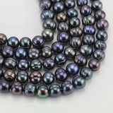 7-8MM Peacock Freshwater Pearl Loose Beads One Full Strand