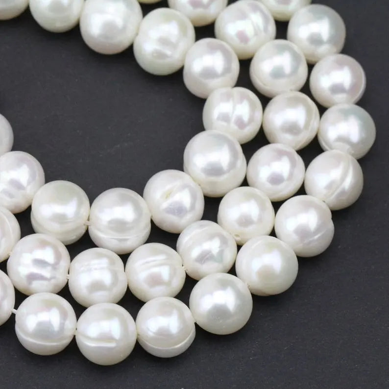 DIY Loose Pearl Jewelry,8mm Freshwater Pearl Strand,Potato Loose Beads