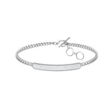 Double Love Pink Diamond Crystal Bracelet