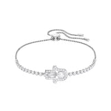 Double Love Pink Diamond Crystal Bracelet
