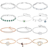 Double Love Pink Diamond Crystal Bracelet
