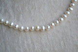 Flower Girl Pearl Necklace,White Freshwater Pearl Necklace,Wedding Gift