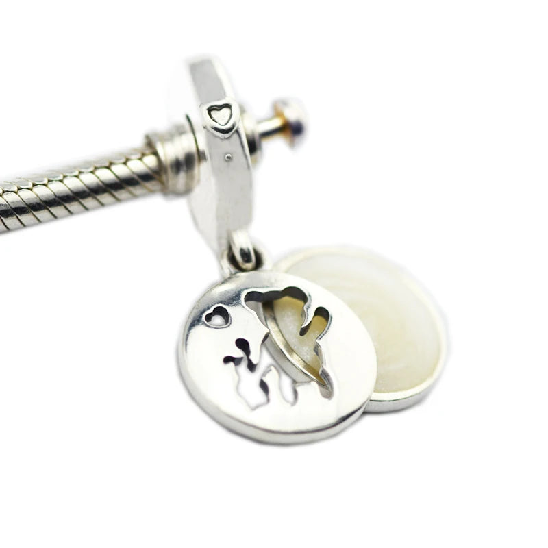 Sterling Silver Perfect Pals Dangle Charm for Bracelet & Necklace