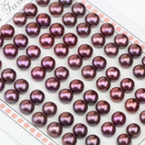 Freshwater Pearl Loose Beads, Wine Red Color, 6-7mm, Matched Pairs Offer