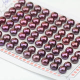 Freshwater Pearl Loose Beads, Wine Red Color, 6-7mm, Matched Pairs Offer